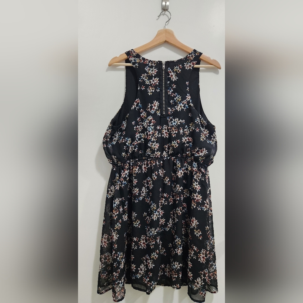 Xhileration Sleeveless Floral Dress - Black - XXL - Picture 2 of 9